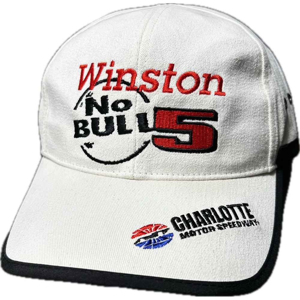Chase Authentics Hat Winston‎ No Bull 5 Mens White NASCAR 50th Anniversary 1998